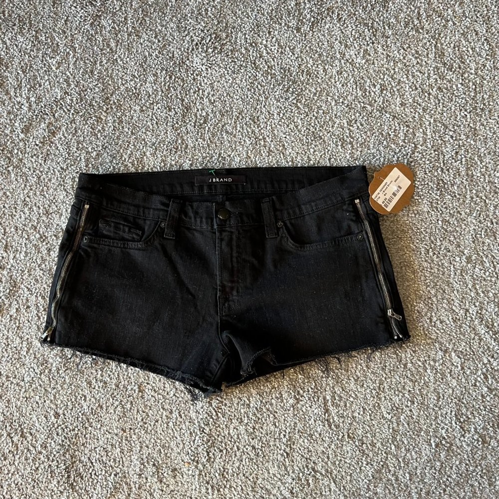 J brand‎ shorts womens 4 back side zip grunge casual summer vacation denim